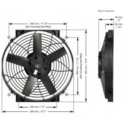 Davies Craig 14 "Slimline Thermatic® fan