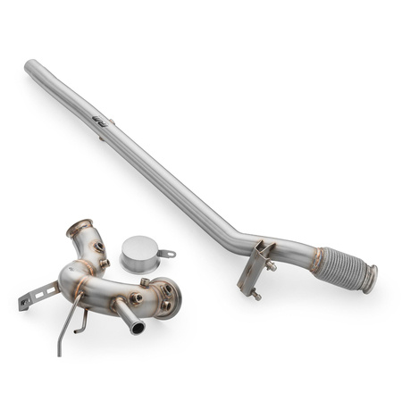 Downpipe+DPF OFF kit for Volkswagen Top VIII + heat shield RM Motors