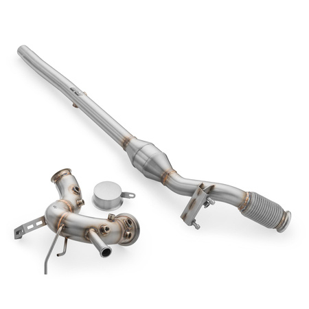 Downpipe+DPF OFF kit for Volkswagen Top VIII + heat shield RM Motors