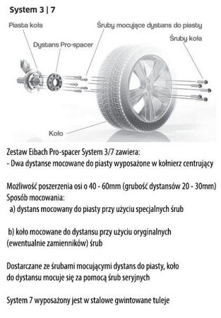 Eibach Pro-Spacer Wheel Spacers Fiat Punto Van (188AX) 02.00-10.09