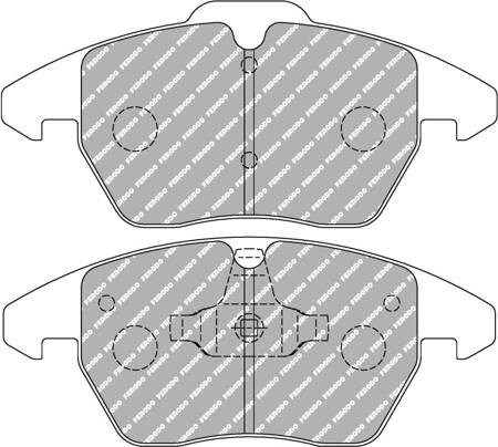 Ferodo Racing DS1.11 brake pad front FCP1641W AUDI A1 A3 TT CITROEN C4 Picasso PEUGEOT 207 208 PORSCHE Panamera SEAT Altea Ibiza Leon Toledo III SKODA Fabia III Octavia Scout Superb Yeti VOLKSWAGEN Caddy IV Maxi Golf 5 Jetta PASSAT Polo SCIROCCO Touran