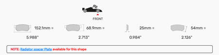 Ferodo Racing DS1.11 brake pad front FRP3014W ASTON MARTIN Vantage AUDI RS3 CUPRA Leon GINETTA G55 HONDA CIVIC MCLAREN 570 S OPEL Astra PEUGEOT 308 SEAT Leon MK2 MK3 SUBARU Impreza VOLKSWAGEN GOLF,