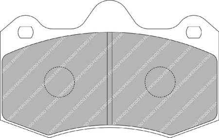 Ferodo Racing DS1.11 brake pad front FRP3083W LOTUS Evora EXIGE MCLAREN 570 GT S 650 LT MP4 RENAULT Clio II SEAT Ibiza IV 6L1,