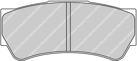 Ferodo Racing DS1.11 brake pad front FRP3103W MYGALE Formula 4 TATUUS FIA Toyota Toyota