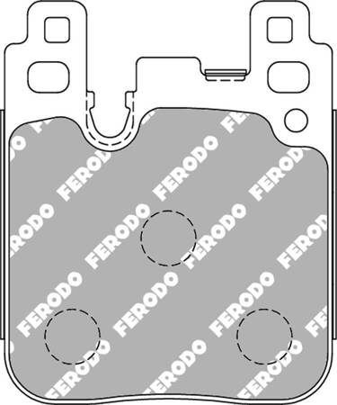 Ferodo Racing DS1.11 brake pad rear FCP4663W BMW 1 F20 F21 2 Coupe F22 F87 3 F30 F35 F80 F30,F80 Gran Turismo F34 Touring F31 4 Convertible F33 F83 F32 F82 F36,