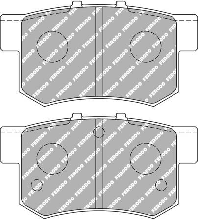 Ferodo Racing DS1.11 brake pad rear FCP956W HONDA Accord Accord Aerodeck Coupe ACCORD V CC CD CE CF Civic VII CR-Z ZF1 Integra DC2 DC5 Legend Prelude S2000 Shuttle MG ZR ZS ROVER 618 620 623 SUZUKI Swift III