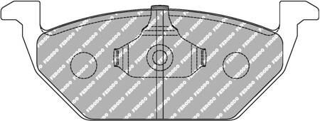 Ferodo Racing DS2500 brake pad front FCP1094H AUDI A1 A2 A3 PORSCHE Panamera SEAT Altea Cordoba III Ibiza Leon Toledo SKODA Fabia Octavia Yeti VOLKSWAGEN Beetle BORA Caddy IV Maxi Fox Golf 4 5 GOLF Variant AJ5 Jetta Polo 6R 