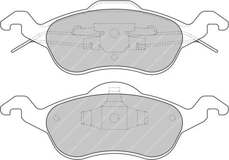 Ferodo Racing DS2500 brake pad front FCP1318H FORD FOCUS I USA Focus