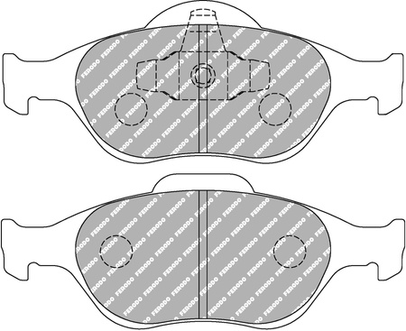 Ferodo Racing DS2500 brake pad front FCP1394H FORD Courier Fiesta 4 5 Fusion Puma Street Ka MAZDA 2 TOYOTA Yaris