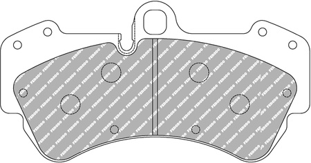 Ferodo Racing DS2500 brake pad front FCP1625H PORSCHE CAYENNE 955 7LA/7L6/7L7 