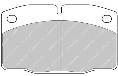 Ferodo Racing DS2500 brake pad front FCP173H DAEWOO Nexia OPEL Ascona B C ASCONA B CORSA A Kadett D E Manta Omega A Rekord Vectra VAUXHALL Astra Astramax ASTRAVAN Belmont Carlton CARLTON Mk III V87 Estate Cavalier Nova NOVA Hatchback S83 