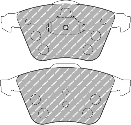 Ferodo Racing DS2500 brake pad front FCP4223H AUDI A3 8P1 Sportback TT SEAT Leon SKODA SUPERB II 3T4 Estate 3T5 VOLKSWAGEN CC 358 EOS 1F7 1F8 GOLF V 1K1 Convertible 517 PASSAT 3C2 357 Variant 3C5 SCIROCCO 138 