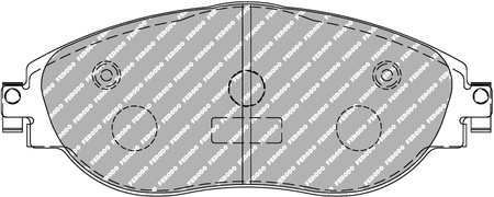 Ferodo Racing DS2500 brake pad front FCP4425H AUDI A3 CUPRA FORMENTOR KM7 SEAT ALHAMBRA Leon SKODA Octavia SUPERB VOLKSWAGEN ARTEON CC 358 GOLF ALLTRACK VIII PASSAT SHARAN TIGUAN,