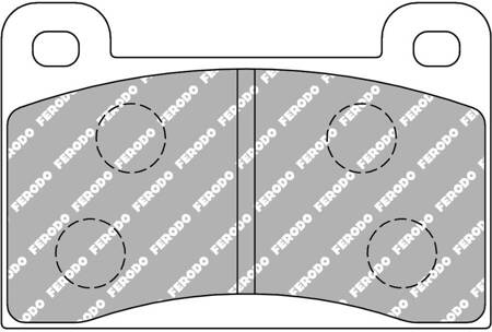 Ferodo Racing DS2500 brake pad front FCP461H SKODA 130 Estelle 135 TATRA T613 T700 WARTBURG 311 353 353