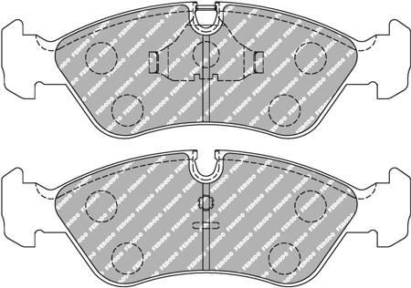 Ferodo Racing DS2500 brake pad front FCP584H DAEWOO Espero Lanos Nexia OPEL Astra Calibra Kadett E KADETT E Estate T85 Omega A Vectra VAUXHALL Carlton Cavalier,