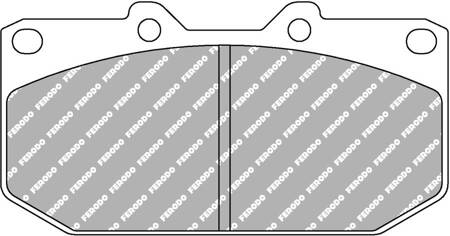 Ferodo Racing DS2500 brake pad front FCP986H NISSAN 200SX S14 300 ZX Z32 Skyline SUBARU Impreza Impreza I GC SW GF II GD GG 