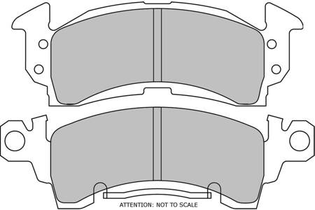 Ferodo Racing DS2500 brake pad front FRP3057H BUICK Century Electra Le Sabre Riviera CADILLAC Brougham Commercial Deville Eldorado Fleetwood CHEVROLET  Camaro Caprice Chevy 2 Discayne Impala Monte Carlo JEEP Cherokee Comanche Grand Wrangler Wagoneer,