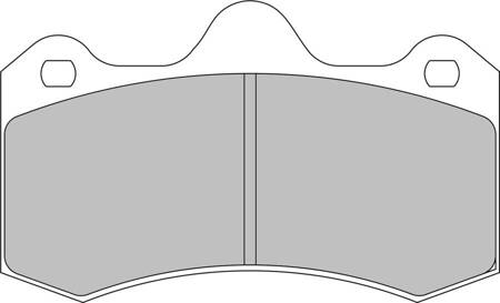 Ferodo Racing DS2500 brake pad front FRP3107H PEUGEOT 207