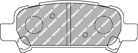 Ferodo Racing DS2500 brake pad rear FCP1333H SUBARU Forester II SG Impreza Impreza I GC Legacy IV IV Estate B13 Outback BL BP Tribeca B9 