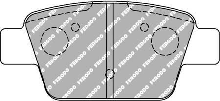 Ferodo Racing DS2500 brake pad rear FCP1469H ALFA ROMEO MITO 955 MiTo 955 FIAT Bravo II 198 Multipla STILO 192 Multi Wagon LANCIA DELTA III 844 PEUGEOT 207 207