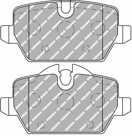 Ferodo Racing DS2500 brake pad rear FCP1806H BMW 1 E81 E87 3 Saloon E90 MINI COUNTRYMAN R60 PACEMAN R61,