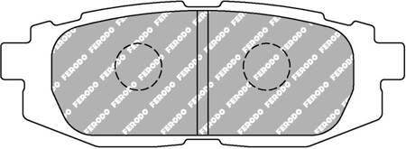 Ferodo Racing DS2500 brake pad rear FCP4187H SCION FR-S SUBARU BRZ Legacy V V Estate Tribeca TOYOTA FT-86 GR-86 GT-86