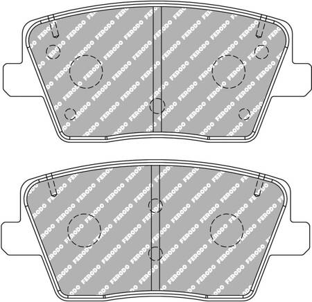 Ferodo Racing DS2500 brake pad rear FCP5100H HYUNDAI i30 PDE PD Kona OS OSE OSI 