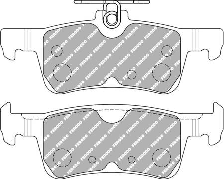 Ferodo Racing DS2500 brake pad rear FCP5130H FORD Fiesta Fiesta 7 