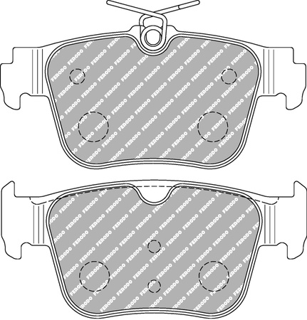 Ferodo Racing DS2500 brake pad rear FCP5357H AUDI A3 Allstreet Sportback 88A 8YA CUPRA FORMENTOR KM7 SEAT KL1 KL8 SKODA OCTAVIA IV NX3 NN3 Combi NX5 VOLKSWAGEN GOLF ALLTRACK VIII CG5 CD1 