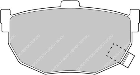 Ferodo Racing DS2500 brake pad rear FCP638H HYUNDAI Coupe Tiburon,