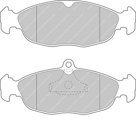 Ferodo Racing DS2500 brake pad rear FCP732H ASTON MARTIN DB7 DAEWOO Lanos Nexia OPEL Astra COMBO CORSA A B B S93 Tigra Vectra A VAUXHALL Astramax ASTRAVAN ASTRAVAN Mk III F T92 Cavalier CORSA CORSAVAN Nova Tigra