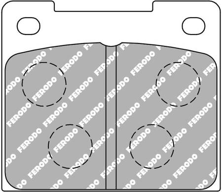 Ferodo Racing DS2500 brake pad rear FCP809H AUDI RS3 CATERHAM Super Seven CITROEN C2 DS3 CUPRA Leon FORD Cortina Escort 1 Fiesta GINETTA G4 LANCIA Flavia Berlina LOTUS Elan Seven PEUGEOT 206 208 PIPER GTT ROVER Dolomite SEAT TALBOT Avenger TOYOTA GT-86,