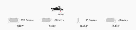 Ferodo Racing DS3.12 brake pad front FCP4664GB PORSCHE 718 BOXSTER 982 Cayman CAYMAN 911 991 991.2 992 Convertible 981 