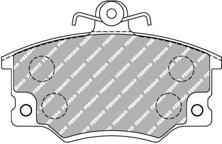 Ferodo Racing DS3000 brake pad front FCP370R ABARTH RITMO 138A Strada ALFA ROMEO 145 146 155 AUDI 100 80 AUTOBIANCHI Y10 FIAT Argenta Panda Punto Regata Ritmo Tempra Tipo INNOCENTI Mille LANCIA Dedra Delta Prisma PRISMA 831 Y 840A VOLVO 340 340-360