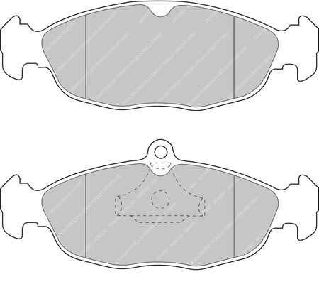 Ferodo Racing DS3000 brake pad rear FCP732R ASTON MARTIN DB7 DAEWOO Lanos Nexia OPEL Astra COMBO CORSA A B B S93 Tigra Vectra A VAUXHALL Astramax ASTRAVAN ASTRAVAN Mk III F T92 Cavalier CORSA CORSAVAN Nova Tigra