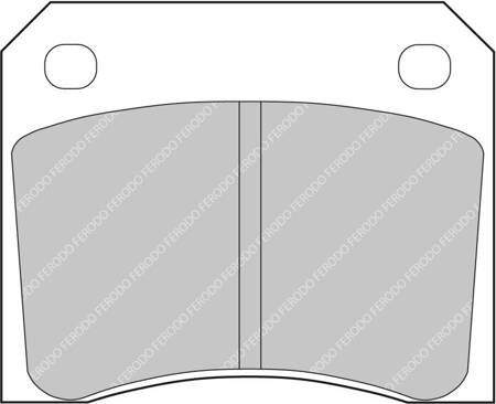 Ferodo Racing DS3000 brake pad rear FCP815R AC 428 Cobra ME 3000 ASTON MARTIN DB5 DB6 DB7 DBS  FERRARI DINO GT 206 JAGUAR JENSEN FF Interceptor SP MORGAN Plus 8 ROVER Healey TRIUMPH TR4/TR5 TR6