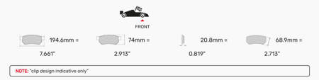 Ferodo Racing DSUNO brake pad front FCP1001Z AUDI A4 Avant 8D5 B5 A8 TT Quattro BMW Z8 CHRYSLER Crossfire ZH MERCEDES C43 AMG CLK430 C208 CLK55 W211 S211 E280 E430 S210 E50 E55 4-matic R170 VOLKSWAGEN Golf 4 Passat 3B3 Variant 3B6 