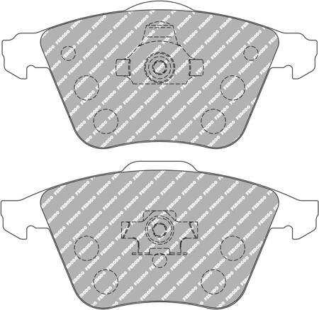 Ferodo Racing DSUNO brake pad front FCP1765Z AUDI A3 8P1 Sportback TT SEAT Leon Leon SKODA SUPERB II 3T4 Estate 3T5 VOLKSWAGEN EOS 1F7 1F8 Golf 4 5 GOLF V 1K1 PASSAT 