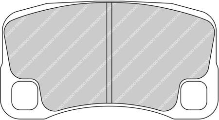 Ferodo Racing DSUNO brake pad rear FRP3143ZB PORSCHE 911 997 Convertible Targa 997 