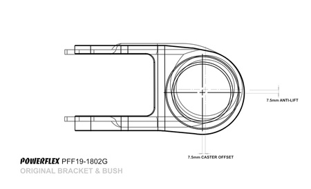 Front Wishbone Rear Bush Anti-Lift & Caster Offset 