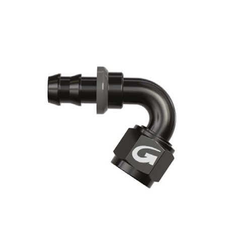 Goodridge black fuel/oil line fitting female 120°