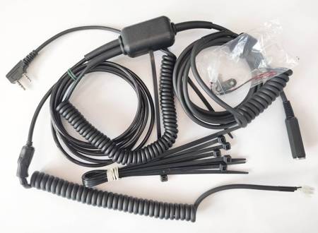 IRP cable to connect Radio Baofeng to Headphone / helmet + PTT