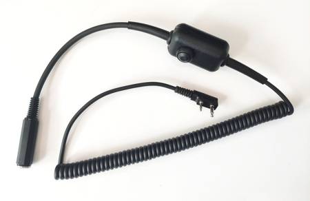 IRP cable to connect Radio Baofeng to headphones / helmet