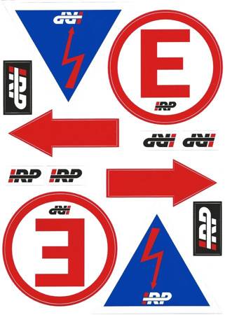 IRP information sticker set