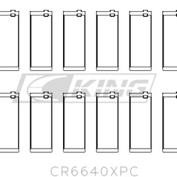 King Conrod Bearing Shell BMW M20, M50 2.0L, 2.5L, 2.7L - CR6640XPC.026