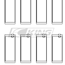 King Conrod Bearing Shell BMW M40, M42, M43, M44 - CR4042XP.026