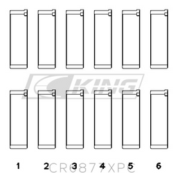 King Conrod Bearing Shell BMW S54B32 3.2L - CR6877XPC.026