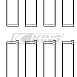 King Conrod Bearing Shell FORD 2.3L EcoBoost MAZDA L3-VDT MZ - CR4604XP0.25