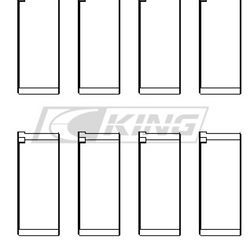 King Conrod Bearing Shell PEUGEOT XW7, TU1, TU3A, TU5JP4 - CR4493XP STDX