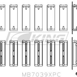 King Main Bearing Shell BMW M20, M50 2.0L, 2.5L, 2.7L - MB7039XPC.026
